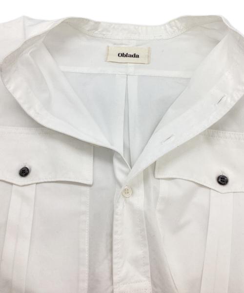 oblada.（オブラダ）oblada. (オブラダ) POSTMAN SHIRT / ポストマンシャツ / S2310BL02 ホワイト サイズ:0Sの古着・服飾アイテム