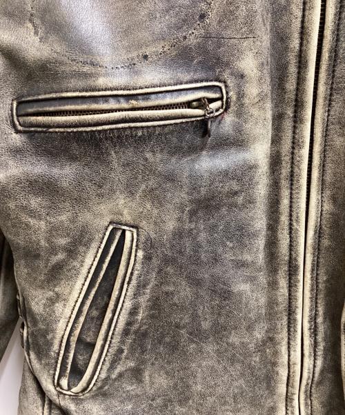 HARLEY-DAVIDSON（ハーレーダビッドソン）HARLEY-DAVIDSON (ハーレーダビッドソン) エイジングライダースジャケット ブラック サイズ:Lの古着・服飾アイテム