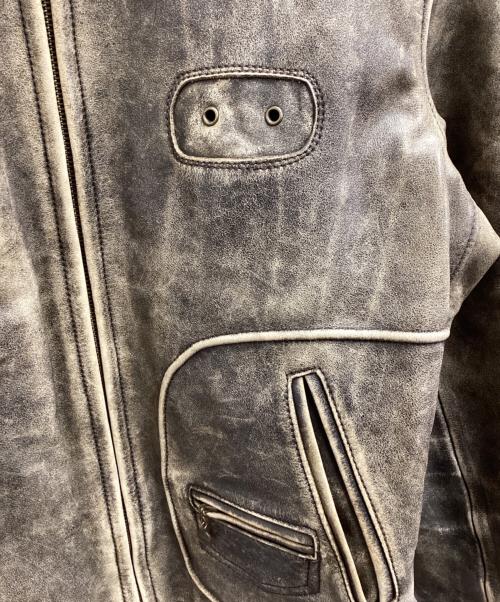 HARLEY-DAVIDSON（ハーレーダビッドソン）HARLEY-DAVIDSON (ハーレーダビッドソン) エイジングライダースジャケット ブラック サイズ:Lの古着・服飾アイテム