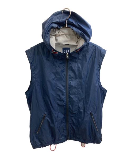 GAP（ギャップ）GAP (ギャップ) ナイロンフーデットベスト ネイビー サイズ:XLの古着・服飾アイテム