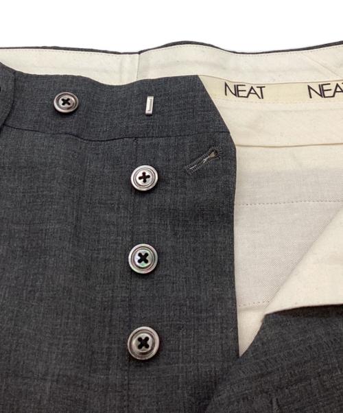 NEAT（ニート）NEAT (ニート) 2タックウールパンツ グレー サイズ:44の古着・服飾アイテム