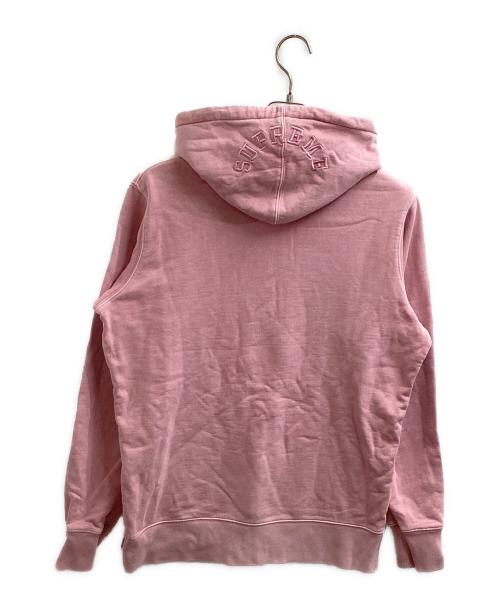 SUPREME（シュプリーム）Supreme (シュプリーム) Overdyed Hooded Sweatshirt / オーバーダイフード付きスウェットシャツ / 17SS ピンク サイズ:Mの古着・服飾アイテム