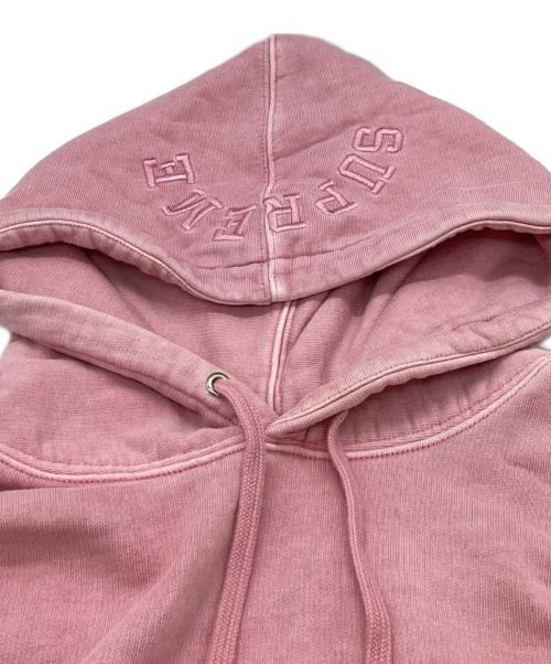 SUPREME（シュプリーム）Supreme (シュプリーム) Overdyed Hooded Sweatshirt / オーバーダイフード付きスウェットシャツ / 17SS ピンク サイズ:Mの古着・服飾アイテム