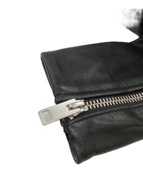 DIESEL（ディーゼル）DIESEL (ディーゼル) ラムレザーライダースジャケット / TIMELESS ブラック サイズ:Lの古着・服飾アイテム