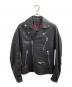 DIESEL（ディーゼル）の古着「ラムレザーライダースジャケット / TIMELESS」｜ブラック