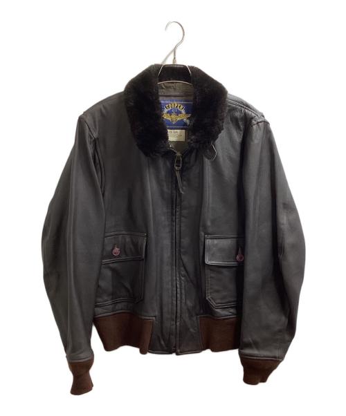 cooper（クーパー）COOPER (クーパー) G-1フライトジャケット / 8718-01-824-3400 / USA製 ブラウン サイズ:42Rの古着・服飾アイテム