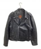 WALTER DYERウォルター・ダイアー）の古着「ダブルライダースジャケット / USA製」｜ブラック