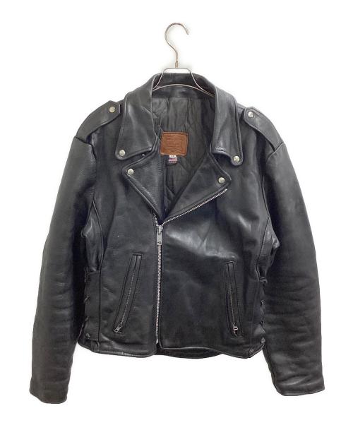 WALTER DYER（ウォルター・ダイアー）WALTER DYER (ウォルター・ダイアー) ダブルライダースジャケット / USA製 ブラック サイズ:44の古着・服飾アイテム