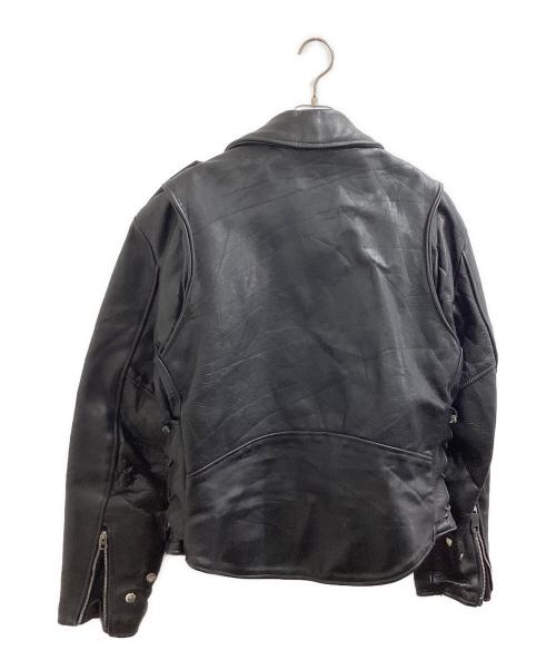 WALTER DYER（ウォルター・ダイアー）WALTER DYER (ウォルター・ダイアー) ダブルライダースジャケット / USA製 ブラック サイズ:44の古着・服飾アイテム