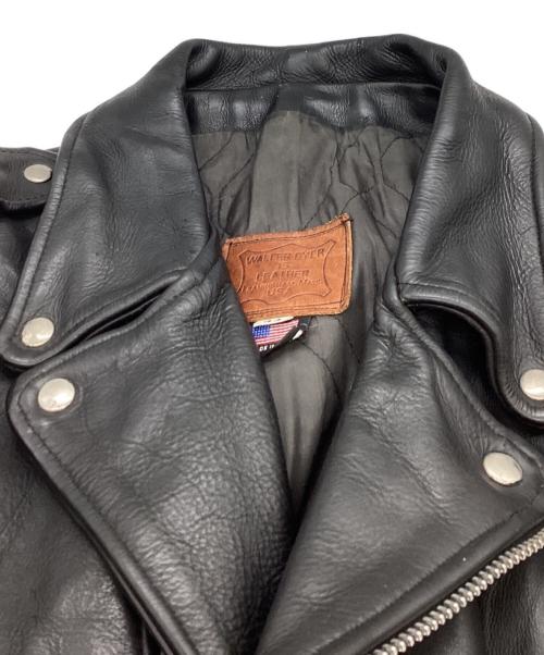 WALTER DYER（ウォルター・ダイアー）WALTER DYER (ウォルター・ダイアー) ダブルライダースジャケット / USA製 ブラック サイズ:44の古着・服飾アイテム