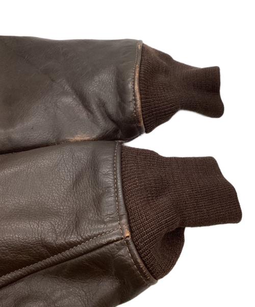 U'S NAVY（アメリカ海軍）U'S NAVY (ユーエスネイビー) G-1フライトジャケット / 8415-00-268-7801 / BRILL BROS社製 / 87年製造 ブラウン サイズ:44の古着・服飾アイテム