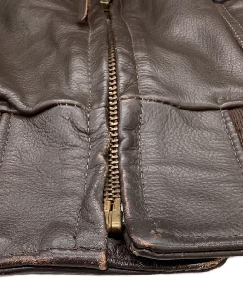 U'S NAVY（アメリカ海軍）U'S NAVY (ユーエスネイビー) G-1フライトジャケット / 8415-00-268-7801 / BRILL BROS社製 / 87年製造 ブラウン サイズ:44の古着・服飾アイテム