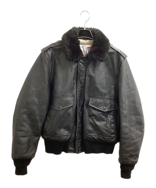 Schott（ショット）Schott (ショット) G-1フライトジャケット / 674SM ブラック サイズ:42の古着・服飾アイテム