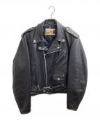 Schottショット）の古着「ダブルライダースジャケット / 618 / USA製」｜ブラック