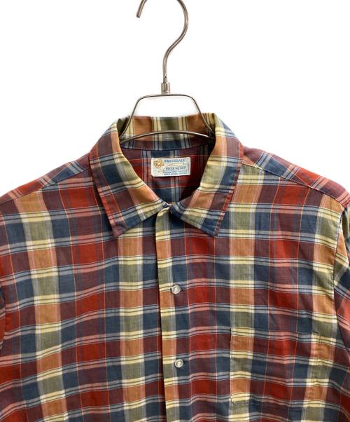 brookdale（ブルックデール）brookdale (ブルックデール) チェックシャツ ブラウン サイズ:Mの古着・服飾アイテム