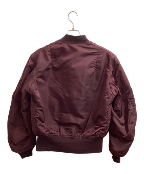 ALPHA（アルファ）ALPHA  (アルファ) MA-1 フライトジャケット / USA製 ワインレッド サイズ:MEDIUMの古着・服飾アイテム