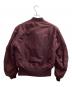 ALPHA  (アルファ) MA-1 フライトジャケット / USA製 ワインレッド サイズ:MEDIUM：12000円