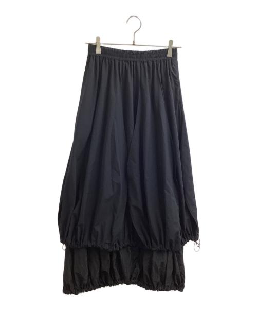 OMMO（オーエムエムオー）OMMO (オーエムエムオー) IRREGULAR PATTERN LAYERED SK / イレギュラーパターンレイヤードSK / 882410800601 ブラック サイズ:38の古着・服飾アイテム