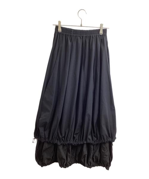 OMMO（オーエムエムオー）OMMO (オーエムエムオー) IRREGULAR PATTERN LAYERED SK / イレギュラーパターンレイヤードSK / 882410800601 ブラック サイズ:38の古着・服飾アイテム