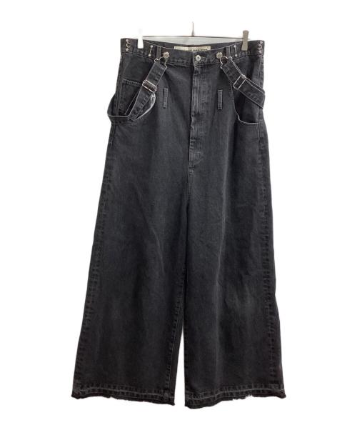 PRANK PROJECT（プランクプロジェクト）PRANK PROJECT (プランクプロジェクト) Loose Waist Two-way Salopette Pants / ルーズウエスト ツーウェイサロペットパンツ / 31231265407 ブラック サイズ:FREEの古着・服飾アイテム