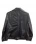 PS Paul Smith (ピーエスポールスミス) シープスキンライダースジャケット ブラック サイズ:46：12000円