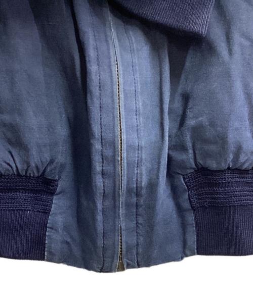 MISSONI UOMO（ミッソーニウオモ）MISSONI UOMO (ミッソーニウオモ) シルクブルゾン / イタリア製 ネイビー サイズ:50の古着・服飾アイテム