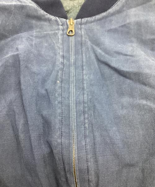 MISSONI UOMO（ミッソーニウオモ）MISSONI UOMO (ミッソーニウオモ) シルクブルゾン / イタリア製 ネイビー サイズ:50の古着・服飾アイテム