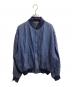 MISSONI UOMO（ミッソーニウオモ）の古着「シルクブルゾン / イタリア製」｜ネイビー