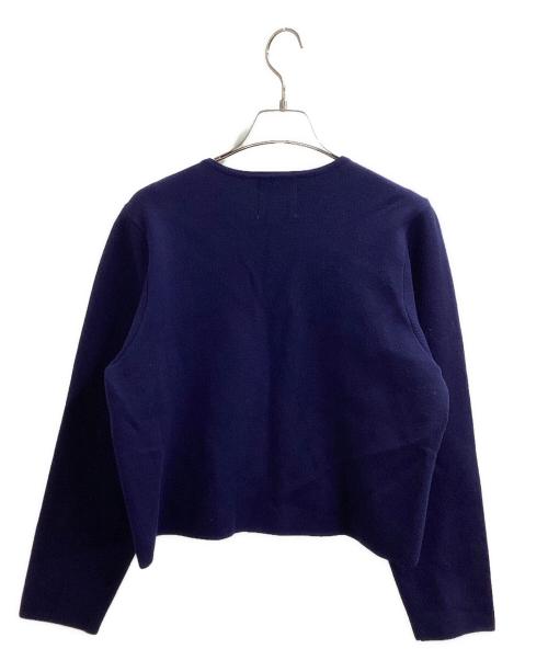 NOLLEY'S（ノーリーズ）NOLLEY'S　 (ノーリーズ) プレミアムツイードニットジャケット ネイビー サイズ:38の古着・服飾アイテム