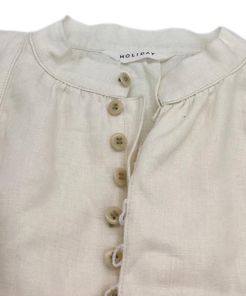 holiday（ホリデー）HOLIDAY (ホリデー) ヘビーリネンドレス　/　21102528 アイボリー サイズ:ONE SIZEの古着・服飾アイテム