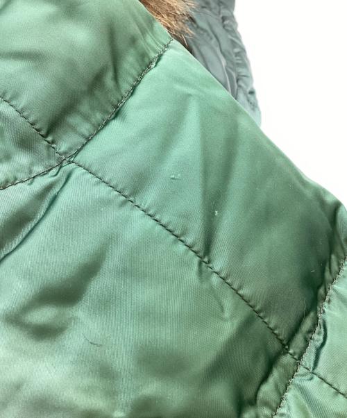 PRADA SPORTS（プラダスポーツ）PRADA SPORTS (プラダスポーツ) ファーダウンジャケット / 2011年モデル / 28D060 R0K グリーン サイズ:40の古着・服飾アイテム