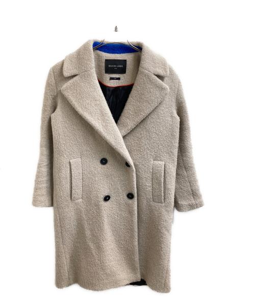 MAISON LENER（メゾン レネール）MAISON LENER (メゾン レネール) ダブルチェスターコート / Double-breasted chesterfield coat / French design / Italian fabric アイボリー サイズ:38の古着・服飾アイテム