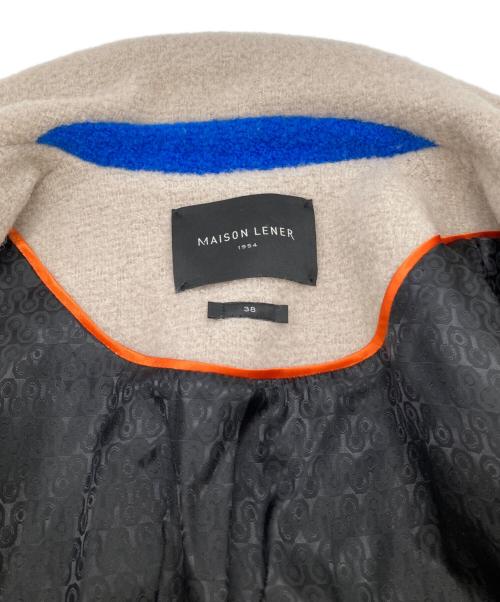 MAISON LENER（メゾン レネール）MAISON LENER (メゾン レネール) ダブルチェスターコート / Double-breasted chesterfield coat / French design / Italian fabric アイボリー サイズ:38の古着・服飾アイテム