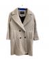 MAISON LENER（メゾン レネール）の古着「ダブルチェスターコート / Double-breasted chesterfield coat / French design / Italian fabric」｜アイボリー