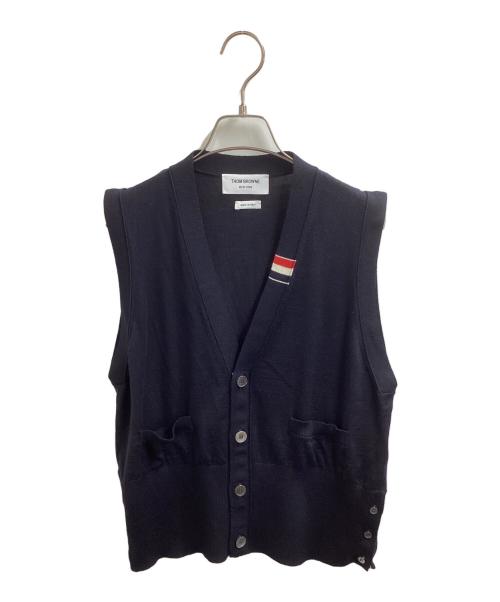 Thom Browne（トムブラウン）Thom Browne (トムブラウン) V-Neck Cardigan Vest / Vネック カーディガン ベスト ネイビー サイズ:3の古着・服飾アイテム