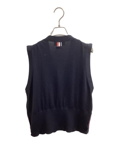 Thom Browne（トムブラウン）Thom Browne (トムブラウン) V-Neck Cardigan Vest / Vネック カーディガン ベスト ネイビー サイズ:3の古着・服飾アイテム