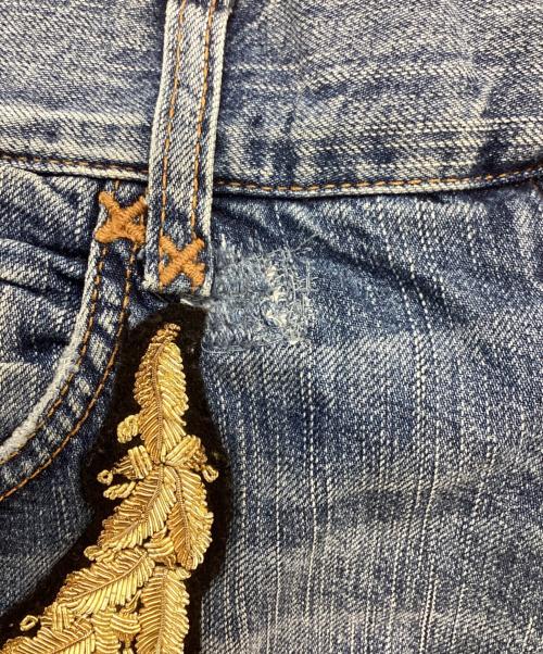 DOLCE & GABBANA（ドルチェ＆ガッバーナ）DOLCE & GABBANA (ドルチェ＆ガッバーナ) 刺繍デニムパンツ / G3S2CD インディゴ サイズ:44の古着・服飾アイテム