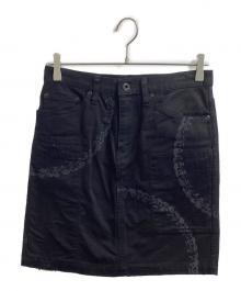 hysterics（ヒステリックス）の古着「スカルチェーンプリントタイトスカート / 3AK-4731」｜ブラック