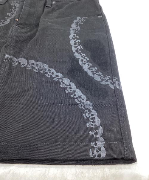 hysterics（ヒステリックス）hysterics (ヒステリックス) スカルチェーンプリントタイトスカート / 3AK-4731 ブラック サイズ:Sの古着・服飾アイテム