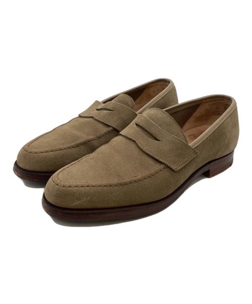 Crockett & Jones（クロケット＆ジョーンズ）Crockett & Jones 　 (クロケット＆ジョーンズ) BEAMS F (ビームスエフ) 別注コインローファー /  CAMDEN / カムデン ベージュ サイズ:5Eの古着・服飾アイテム