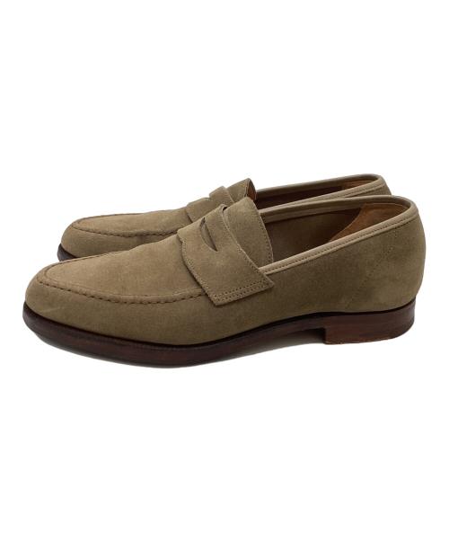 Crockett & Jones（クロケット＆ジョーンズ）Crockett & Jones 　 (クロケット＆ジョーンズ) BEAMS F (ビームスエフ) 別注コインローファー /  CAMDEN / カムデン ベージュ サイズ:5Eの古着・服飾アイテム