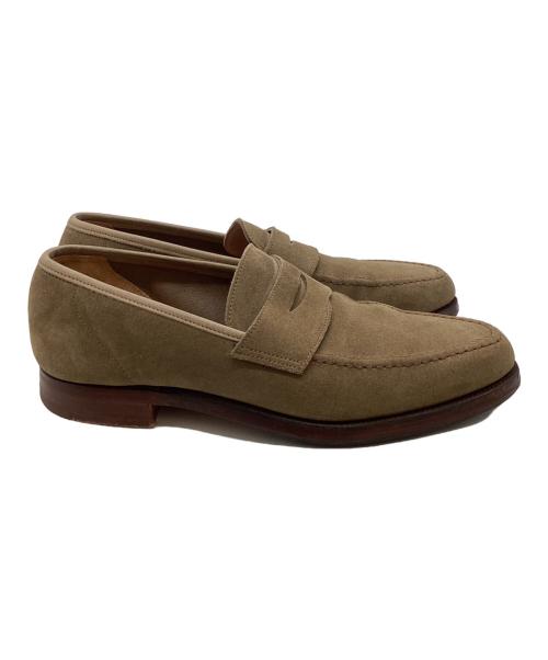 Crockett & Jones（クロケット＆ジョーンズ）Crockett & Jones 　 (クロケット＆ジョーンズ) BEAMS F (ビームスエフ) 別注コインローファー /  CAMDEN / カムデン ベージュ サイズ:5Eの古着・服飾アイテム