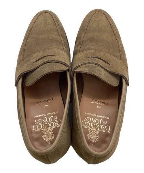 Crockett & Jones（クロケット＆ジョーンズ）Crockett & Jones 　 (クロケット＆ジョーンズ) BEAMS F (ビームスエフ) 別注コインローファー /  CAMDEN / カムデン ベージュ サイズ:5Eの古着・服飾アイテム