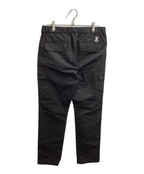 Psycho Bunny（サイコ バニー）Psycho Bunny (サイコ バニー) CORDURA メランジ ストレッチ カーゴ パンツ ブラック サイズ:Lの古着・服飾アイテム