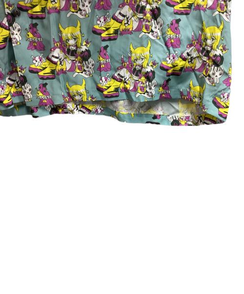 KIDILL（キディル）KIDILL (キディル) MILITARY SHIRT PUNK GIRL / ミリタリーシャツパンクガール / 25SS ARTWORK BY KAE TANAKA / KL932 ブルー サイズ:FREEの古着・服飾アイテム