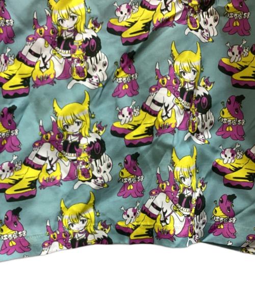 KIDILL（キディル）KIDILL (キディル) MILITARY SHIRT PUNK GIRL / ミリタリーシャツパンクガール / 25SS ARTWORK BY KAE TANAKA / KL932 ブルー サイズ:FREEの古着・服飾アイテム