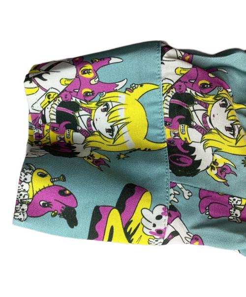 KIDILL（キディル）KIDILL (キディル) MILITARY SHIRT PUNK GIRL / ミリタリーシャツパンクガール / 25SS ARTWORK BY KAE TANAKA / KL932 ブルー サイズ:FREEの古着・服飾アイテム