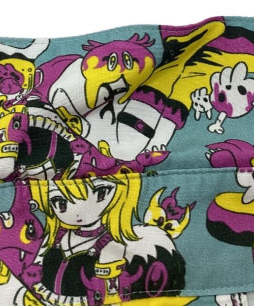 KIDILL（キディル）KIDILL (キディル) MILITARY SHIRT PUNK GIRL / ミリタリーシャツパンクガール / 25SS ARTWORK BY KAE TANAKA / KL932 ブルー サイズ:FREEの古着・服飾アイテム