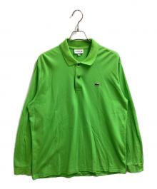 LACOSTE（ラコステ）の古着「The Origin L/S Polo Shirt / ワンポイントロゴ / L1312LJ / MADE IN JAPAN」｜グリーン