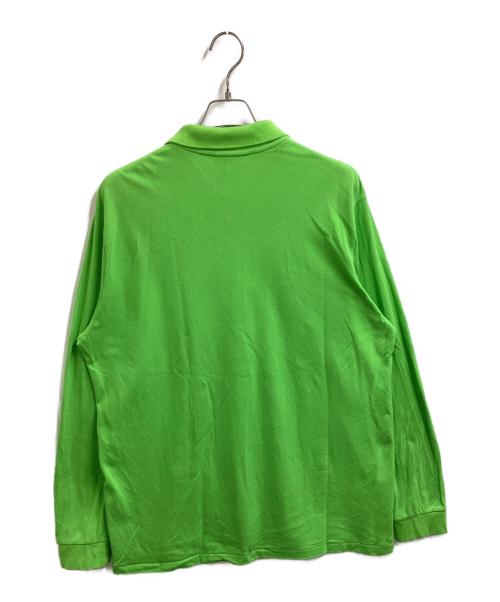 LACOSTE（ラコステ）LACOSTE (ラコステ) The Origin L/S Polo Shirt / ワンポイントロゴ / L1312LJ / MADE IN JAPAN グリーン サイズ:XXLの古着・服飾アイテム